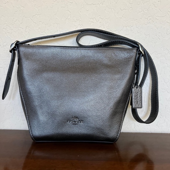 Coach Bags Coach Metallic Leather Dufflette Crossbody Poshmark